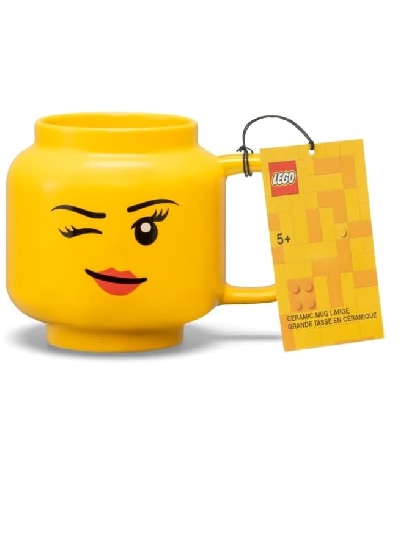 LEGO Copo Caneca grande de cerâmica menina piscando Olho - 41460803