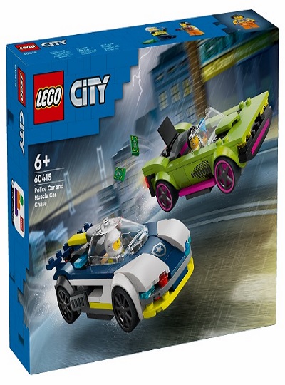 LEGO CITY - Perseguição de Carro da Polícia a Muscle Car - 60415