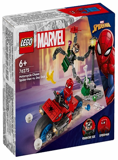 LEGO MARVEL - Perseguição de Mota: Spider-Man vs. Doc Ock - 76275