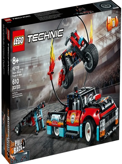 LEGO TECHNIC - Mota e Camião de Acrobacias - 42106