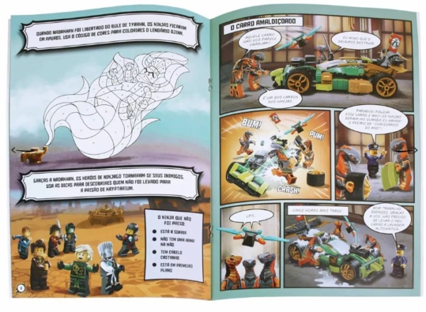 LEGO NINJAGO- Livro de Actividades com banda desenhada – Ninjago Segredos da Serpente - 9789897755798