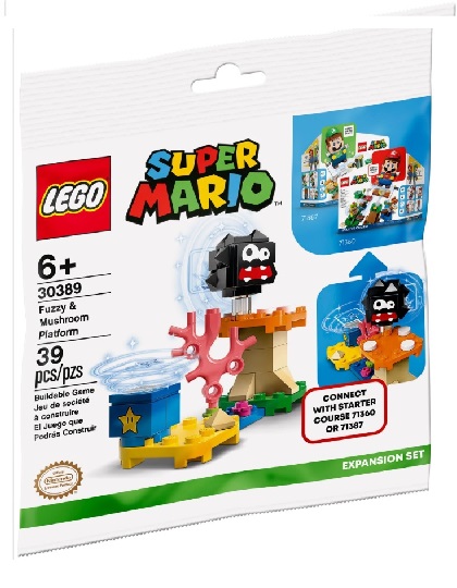 LEGO SUPER MÁRIO - Plataforma Difusa e Cogumelo - 30389