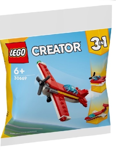 LEGO CREATOR 3 EM 1 - Avião Vermelho Icônico - 30669