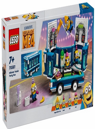 LEGO minions - Autocarro de Festa com Música dos Minions - 75581